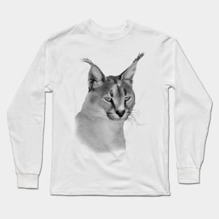 Caracal Wild Cat African Wildlife Long Sleeve T-Shirt